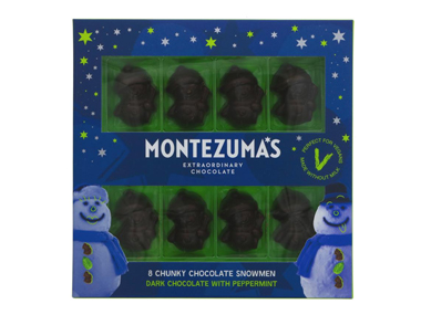 Montezuma Dark Snowmen Peppermint