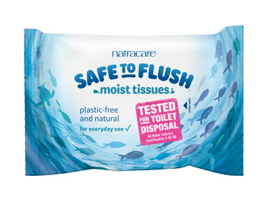 Safe to Flush Moist Tissues