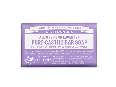 Dr Bronner lavender Castile Bar Soap