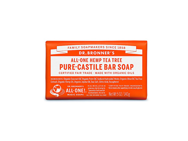 Dr Bronner Tea Tree Castile Bar Soap